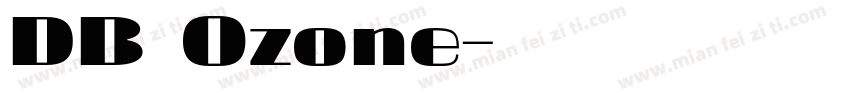 DB Ozone字体转换